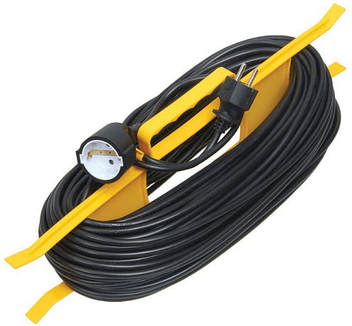 Удлинитель-шнур на рамке УР40 с заземлением 10А IP20 ПВС 3х1мм² 40м IEK WKF14-10-01-40: фотография 1