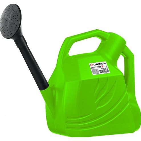 Лейка садовая 5 л, пластмассовая с рассеивателем, Grinda: фотография 1