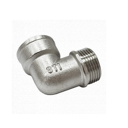 Уголок латунный 3/4" ВН никелированный STI: фотография 1