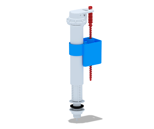 Клапан заливной для унитаза нижняя подводка G 1/2" с пластиковым штуцером  АНИ Пласт WC5510: фотография 1
