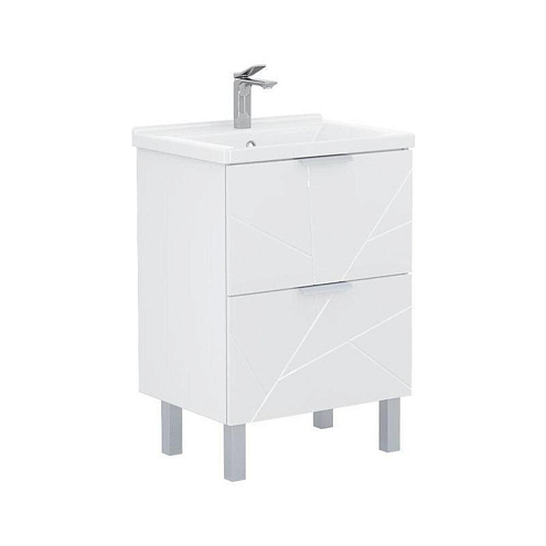 Тумба напольная Twing 60.2Y белый под умывальник Фостер: фотография 1