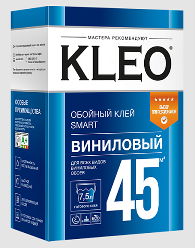 Клей обойный KLEO SMART для виниловых обоев до 45м²: фотография 1