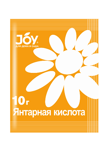 Янтарная кислота JOY стимулятор для растений, 10г: фотография 1