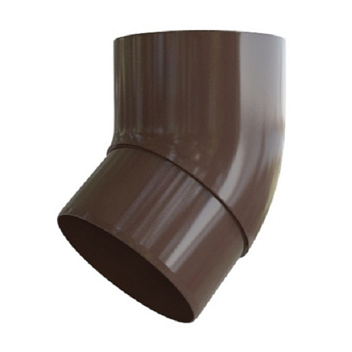 Колено трубы 45° ПВХ, Коричневый, АльтаПрофиль: фотография 1