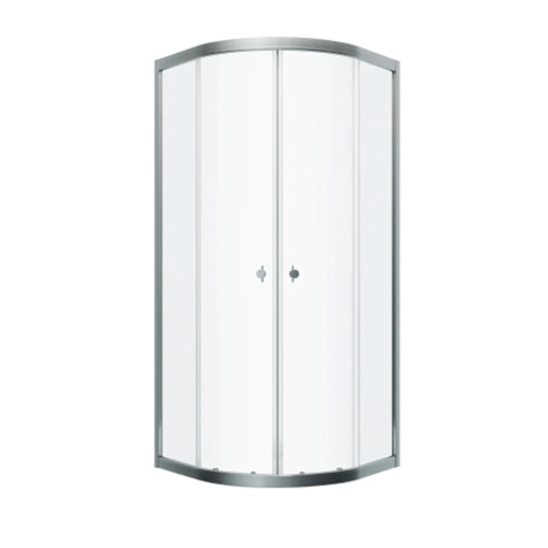 Душевое ограждение "Альфа-Хром" 90х90 1/4 круга: фотография 1