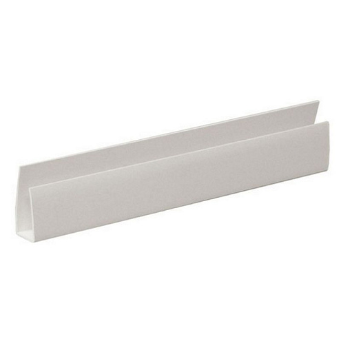 Окончание молдинг 8мм белый 3м: фотография 1