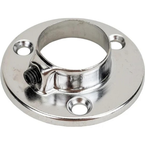 Держатель для трубы 25мм с фиксатором металлический хром "Element": фотография 1