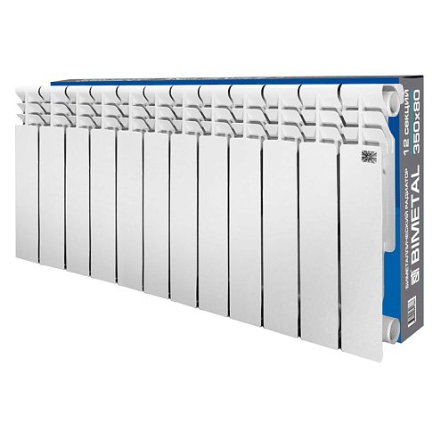 Радиатор биметаллический STI Bimetal 350/80 12 секций: фотография 1