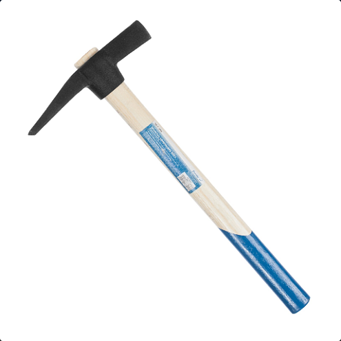 Молоток-каменщика 600г, деревянная ручка, РемоКолор: фотография 1