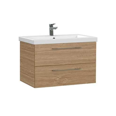 Тумба под раковину подвесная LARA 70 для COMO 70 Орех: фотография 1