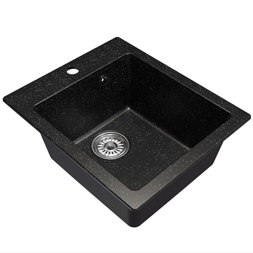 Мойка ML-GM14 черная (308), 420х500х190 мм: фотография 1