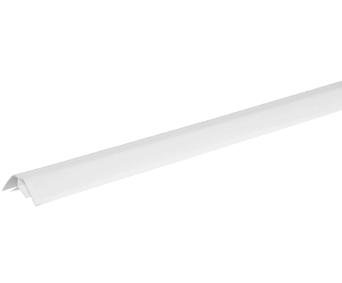 Угол внутренний 8мм белый 3м: фотография 1