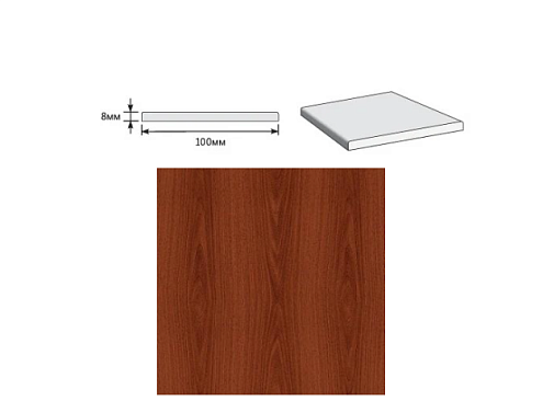 Добор Л Л-11 Итальянский Орех МДФ 2070х100х8: фотография 1