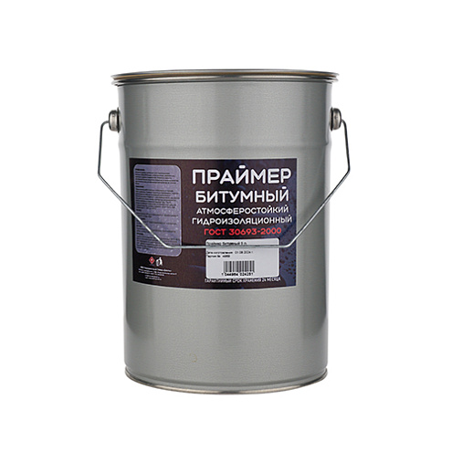 Праймер битумный, гидроизоляционный, 5л (4,5кг) ГОСТ30693-2000: фотография 1