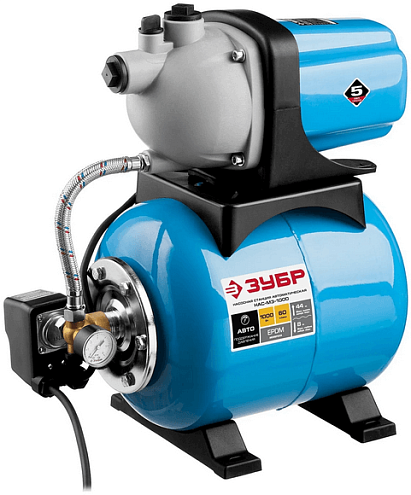 Станция насосная ЗУБР, пропускная способность 60л/мин, 1000Вт: фотография 1