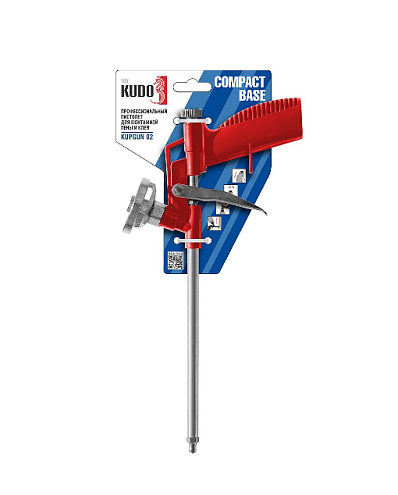 Профессиональный пистолет для монтажной пены и клея KUDO BASE COMPACT: фотография 1