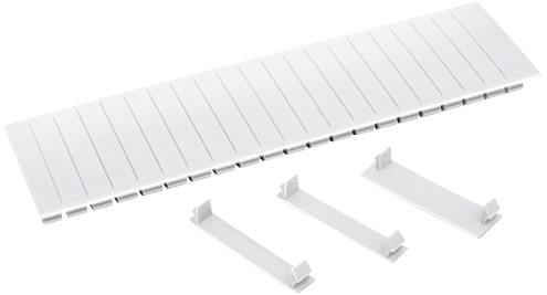 Заглушка 12 мод. бел. IEK YZM10-12-K01: фотография 1