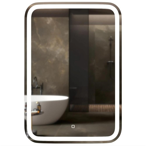 Зеркало MIXLINE "Мальта" 550х800 сенсорный выключатель, светодиодная подсветка: фотография 1