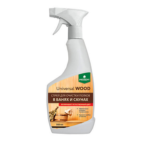 Спрей для очистки полков в банях и саунах Universal Wood 0,5л : фотография 1