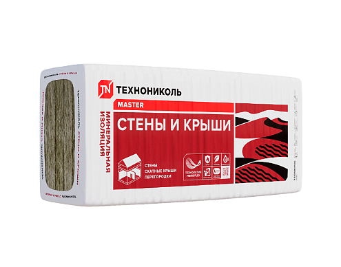 Плита минераловатная Технониколь 34PN Стены и крыша 4-1000х610х100мм, 2,44м²/уп, 0,244м³/уп: фотография 1