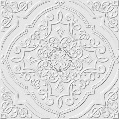 Плитка потолочная "Формат" 5102, белая, 50х50см: фотография 1