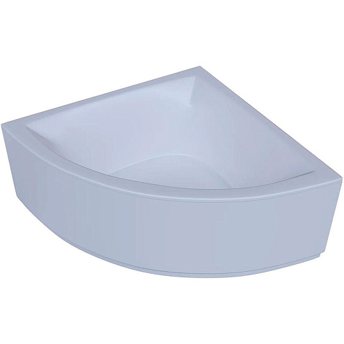 Акриловая угловая ванна Aquatek Юпитер 150х150 без гидромассажа с фронтальтным экраном, вклеенный каркас: фотография 1
