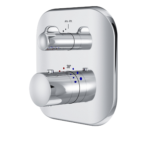 F3075600 Sensation, cмеситель д/душа встраиваемый с термостатом, хром, шт.: фотография 1