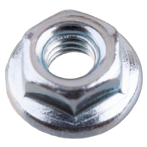 Гайка с фланцем DIN 6923 М 4 белый цинк уп.25шт: фотография 1