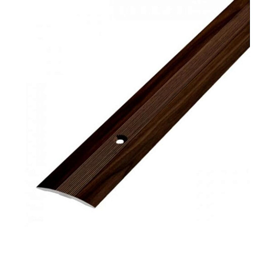 Порог стык  универсальный 28мм 1,8м орех темный: фотография 1