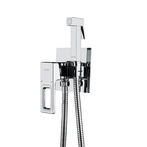 Смеситель с гигиенической лейкой 35к G7218 GAPPO встраиваемый, ХРОМ: фотография 1