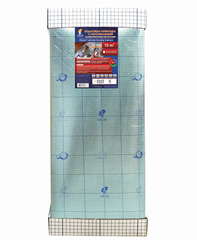 Подложка-гармошка с пароизоляцией, оверлапом и скотчем Оранжевая 1000х500х3мм : фотография 1