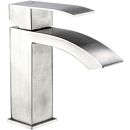 Смеситель Тюльпан  нержавеющая сталь, сатин Frap F10803: фотография 1