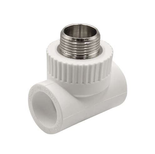 Тройник комбинированный наружная резьба 25х3/4''х25 EVER plast: фотография 1