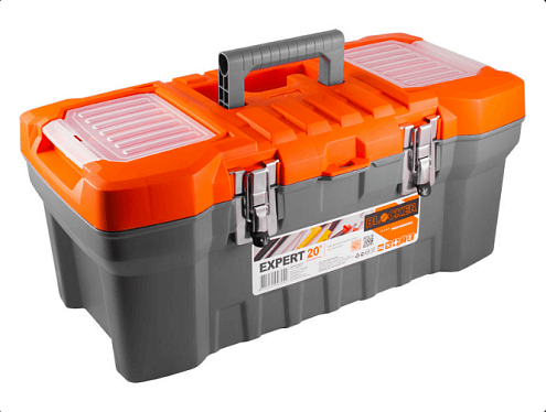 Ящик для инструмента BLOCKER "ЭКСПЕРТ" 560х240х280мм/22", с металлическими заглушками: фотография 1