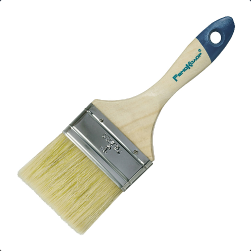 Кисть "ЕВРО",  75мм, натуральная щетина, для всех ЛКМ, РемоКолор: фотография 1