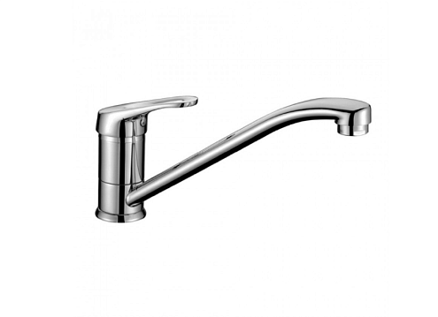 LM3104C "Омега" Смеситель для кухни с поворотным изливом, хром: фотография 1