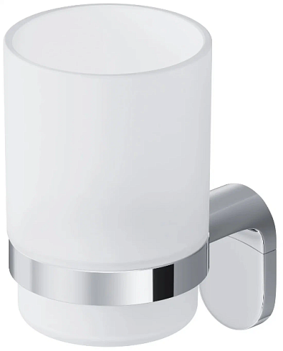 Стакан для зубных щеток настенный AM.PM X-Joy A8434300 стеклянный, хром: фотография 1