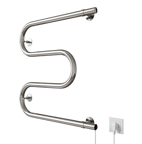 Полотенцесушитель Mixline Simple M 50x50 кнопочный выключатель, 153 Вт: фотография 1