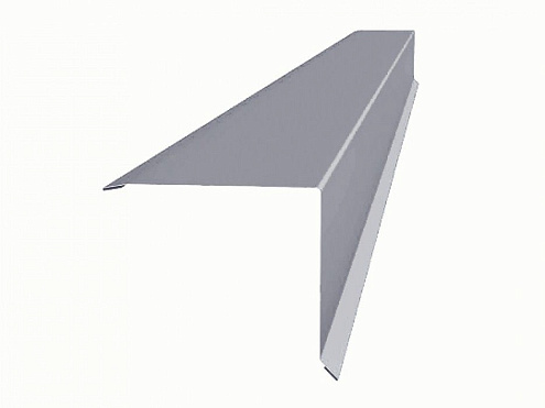 Планка ветровой доски оцинкованная 80х100мм L=2,0м: фотография 1