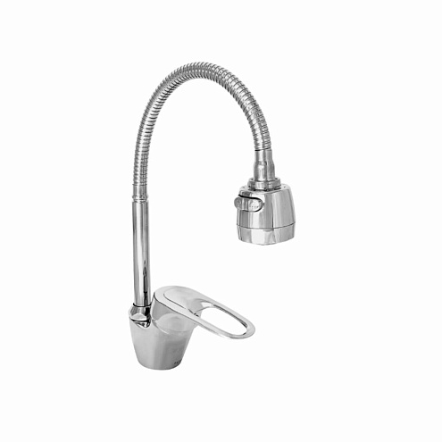 Смеситель д/кухни шар. с гибким регулирующим изливом 2-х реж.аэрат гайка G232513 d40 Flex GOTA ROCIO: фотография 1