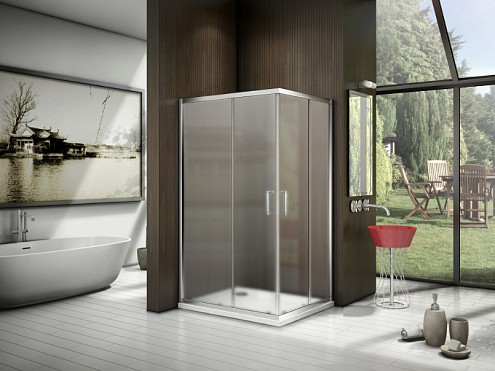 Душевой уголок LATTE CR-120-90-G-WE: фотография 1