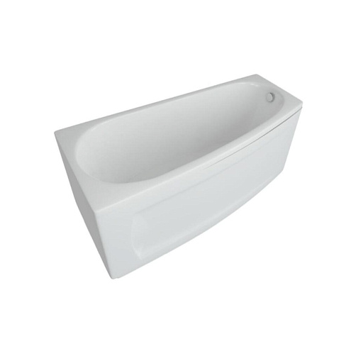 Акриловая асимметричная ванна Aquatek Пандора 160х75 с фронтальным экраном, левая: фотография 1
