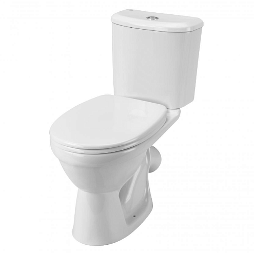 Унитаз-компакт Santek Бореаль с диагональным выпуском, стандарт- 2 режима, дюропласт, антивсплеск, микролифт : фотография 1