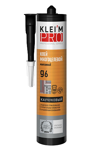 Клей каучуковый KLEI`MPRO ɡ6, прозрачный, 300мл, картридж : фотография 1