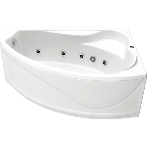 Ванна BAS Николь с гидромассажным оборудованием Flat правая: фотография 1