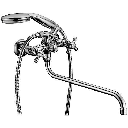 Смеситель Lemark "Стандарт" LM2151C универсальный с круглым изливом 350мм хром: фотография 1