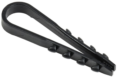 Дюбель-хомут 5-10мм d=5мм нейлон черный уп.100шт IEK UHH36-5-10-100: фотография 1