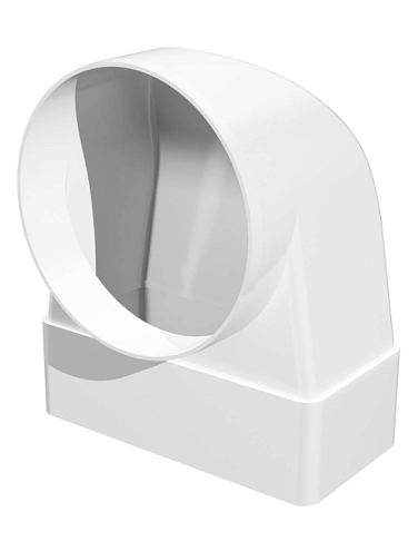 Соединитель угловой 620СК16КП плоский воздуховод с круглым D160 90° 60х204 ERA: фотография 1