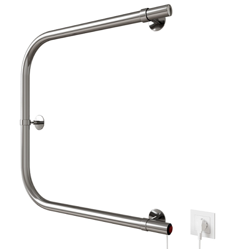 Полотенцесушитель Mixline Simple P 50x50 кнопочный выключатель, 123 Вт) : фотография 1