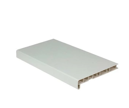 Подоконник ПВХ "МП" белый 1500х100мм: фотография 1
